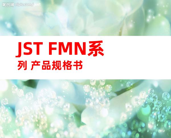 JST FMN系列 产品规格书